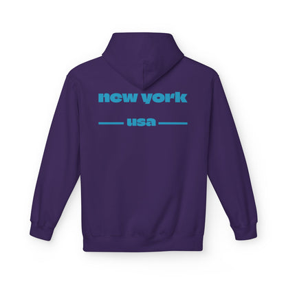 New York Star Hoodie, Fleece Sweatshirt, Casual Streetwear, Perfect Gift for Travelers, Cozy Hoodie, Summer Essential