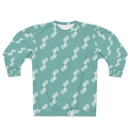 Floral Print  Sweatshirt, Cozy Floral Sweatshirt, Spring Fashion, Gift for Her, Casual Wear, Weekend Outfit, Unique Design