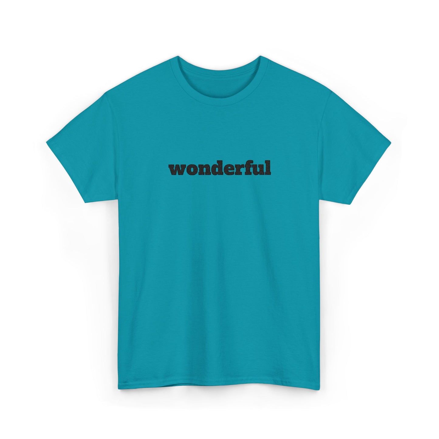 Wonderful Vibes  Heavy Cotton Tee, Casual Graphic Tee, Gift for Friends, Positive Affirmation Shirt, Everyday Wear, Birthday Gift