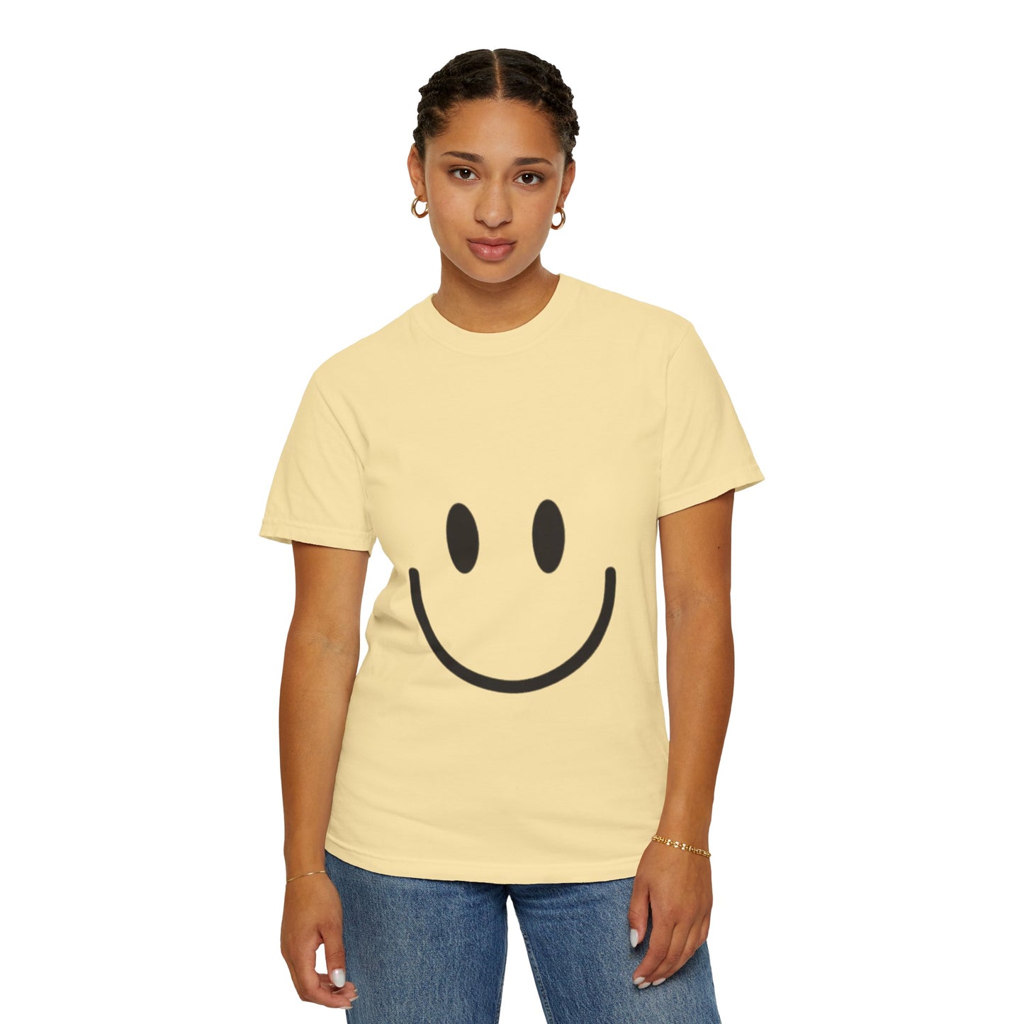 Smiley Face  T-Shirt, Fun Graphic Tee, Casual Wear, Gift for Friends, Positive Vibes Shirt, Happy Birthday Gift, Summer Essentials