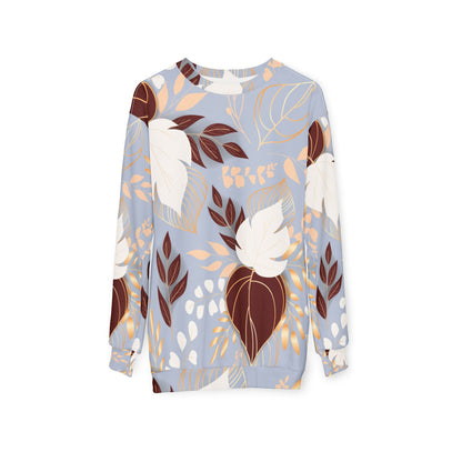 Floral AOP  Sweatshirt - Cozy Autumn Vibes, Perfect for Gifting, Casual Wear, Fall Layers, Nature Lover Apparel