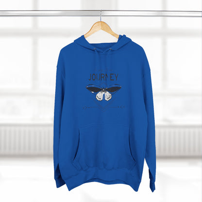 Journey Fleece Hoodie - Cozy White Pullover for Adventurers