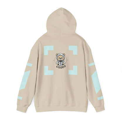 Cozy Bear Graphic Hoodie Heavy Blend Sweatshirt, Cute Bear Hoodie, Casual Wear, Fall Fashion, Gift for Teens