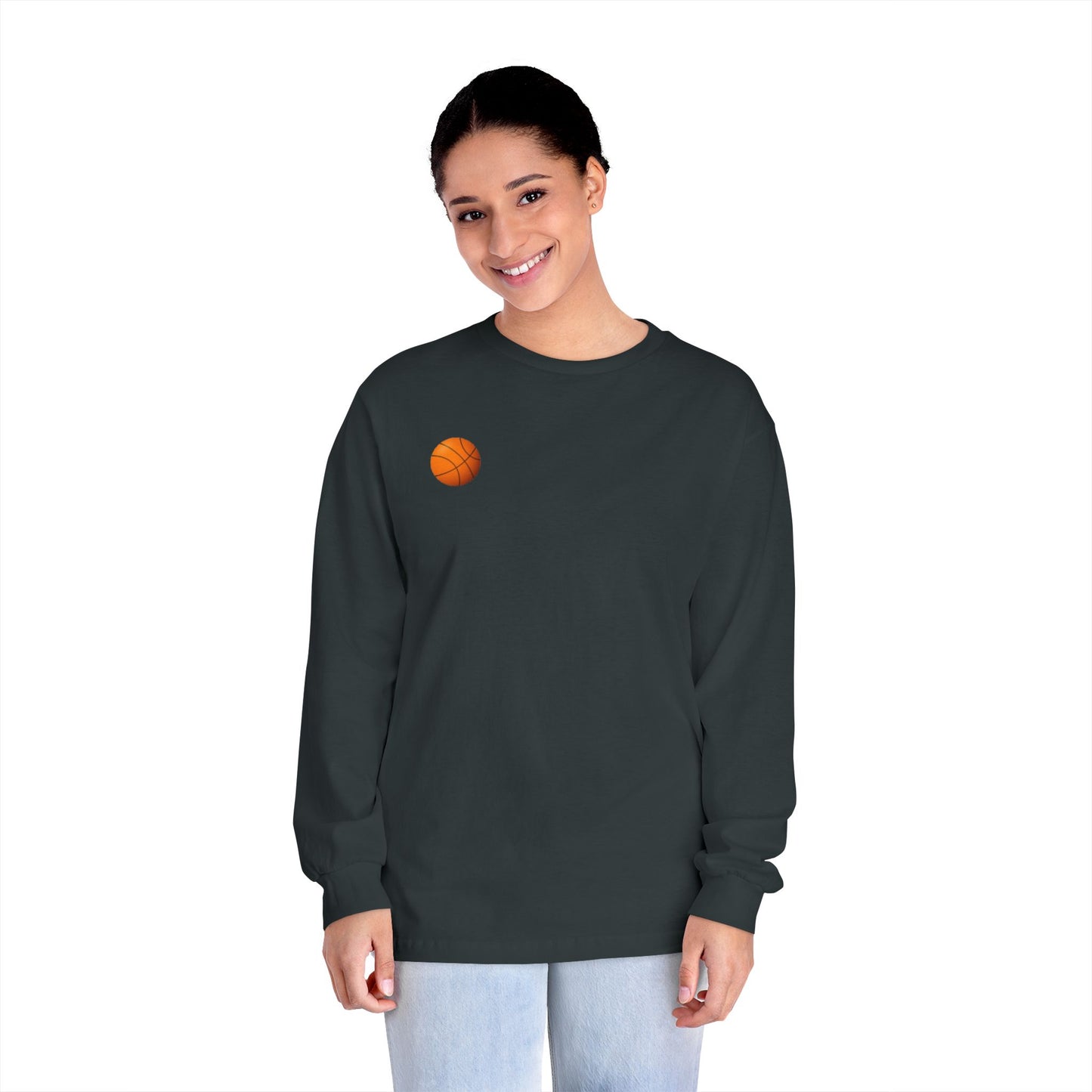 Minimalist Graphic Long Sleeve T-Shirt,  Casual Wear, Everyday Comfort, Stylish Layering Essential, Gift for Friends