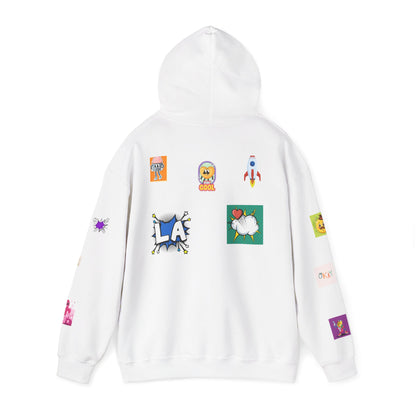 Colorful Graphic Hoodie, Fun Streetwear Sweatshirt,  Fashion, Casual Wear, Unique Gift, Trendy Apparel