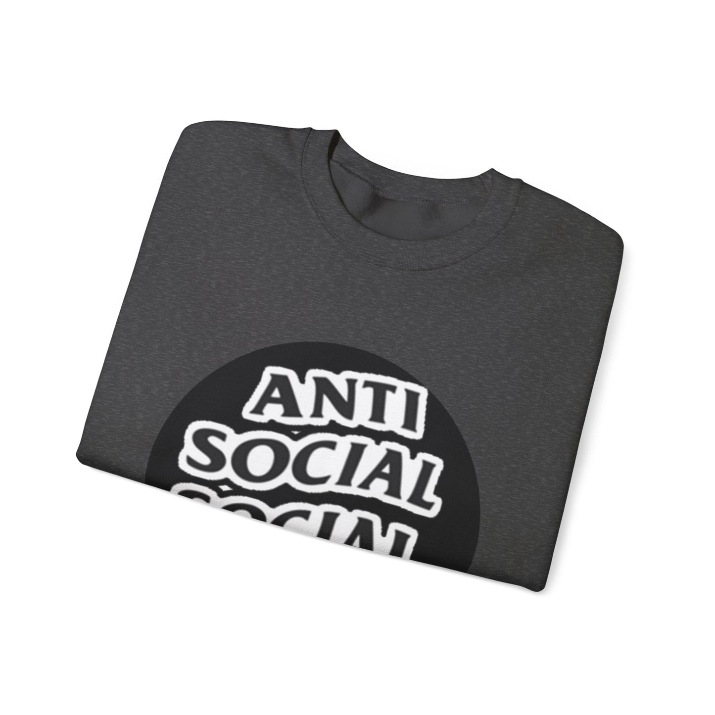 Crewneck Sweatshirt - Anti Social Club Edition, Cozy Sweatshirt, Streetwear Fashion, Gift for Introverts, Lounge Wear, Casual Outfit