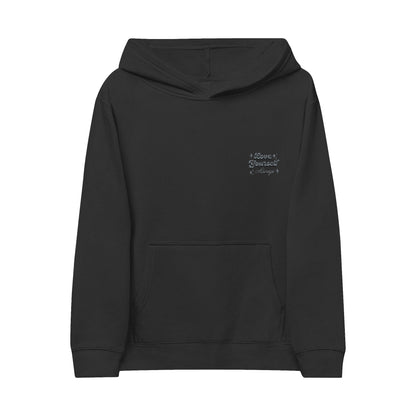 Cozy Kids Fleece Hoodie with Embroidered Design, Perfect for Playtime, Gifts, Birthdays, Holiday Wear, Everyday Comfort
