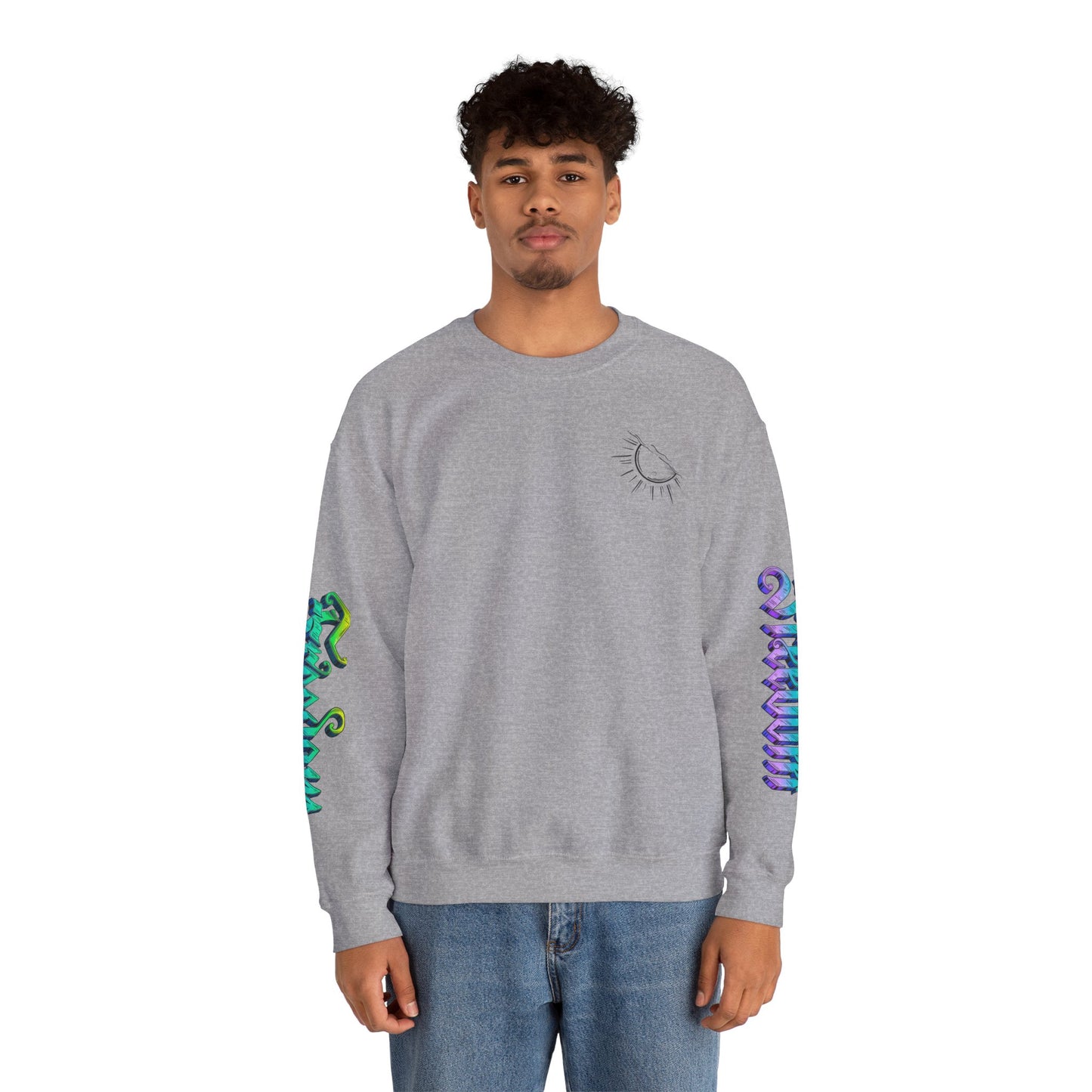 Sunshine & Swirls Crewneck Sweatshirt, Cozy Winter Wear, Casual Fashion Graphic Sweatshirt, Perfect Gift for Friends & Family, [...]