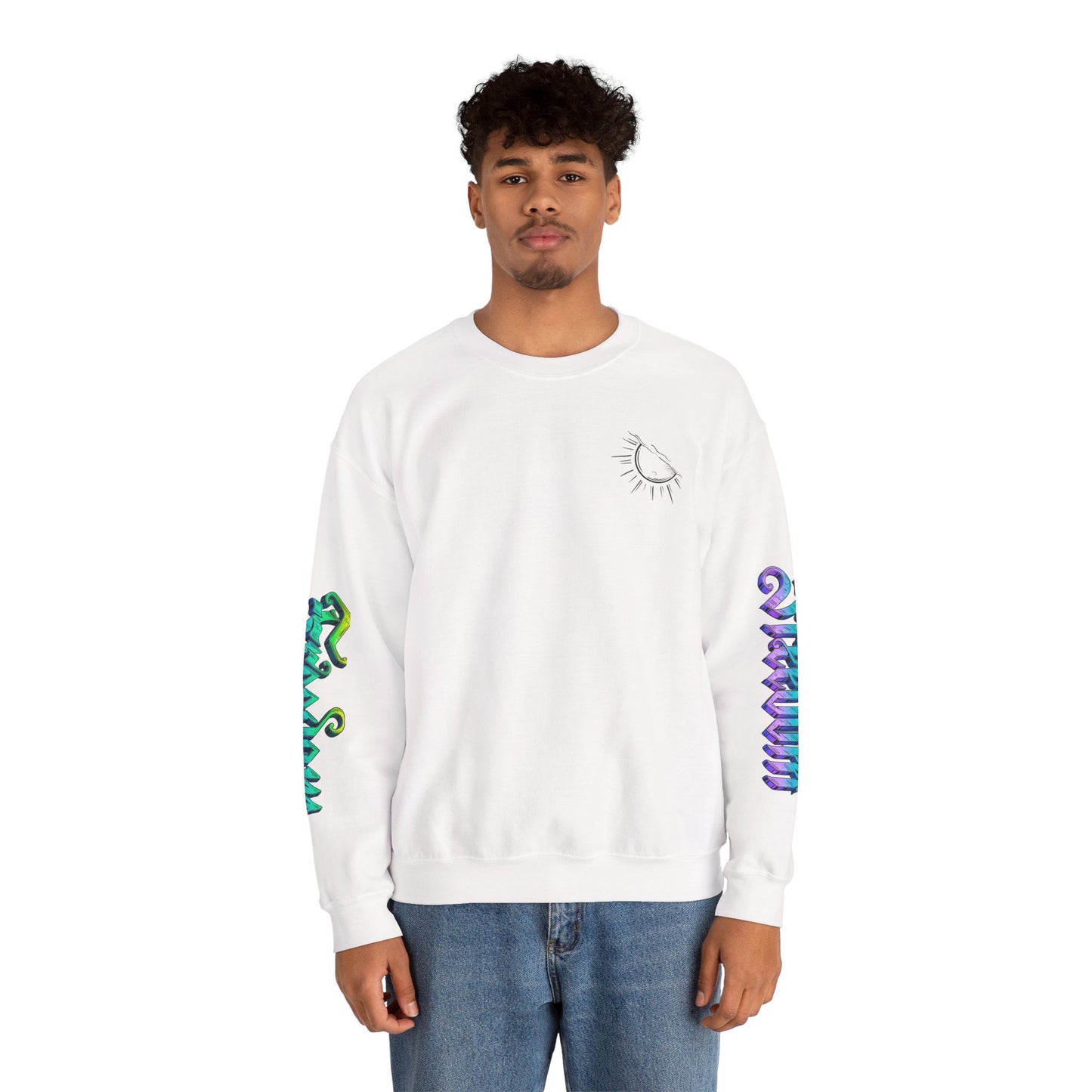 Sunshine & Swirls Crewneck Sweatshirt, Cozy Winter Wear, Casual Fashion Graphic Sweatshirt, Perfect Gift for Friends & Family, [...]