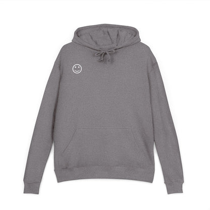 French Terry Hoodie with Smile Design - Trendy Pullover for Comfort, Cozy Gift, Casual Wear, Everyday Style