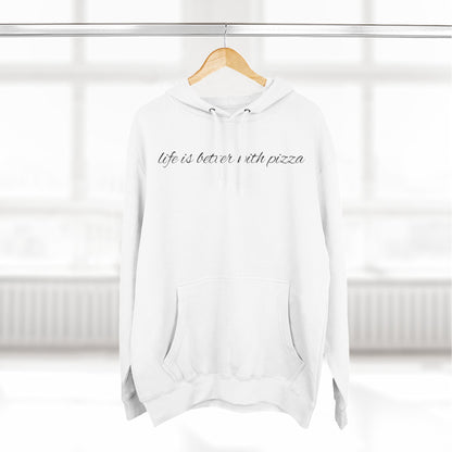 Cozy Pizza Hoodie, Fun Graphic Fleece Sweatshirt, Ideal for Food Lovers, Casual Wear, Gift for Pizza Lovers, Comfort and Style