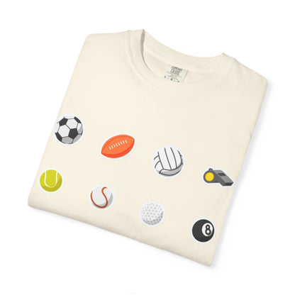 Sporty Icon T-Shirt, Casual Wear, Gift for Athletes, Sports Lovers, Fun Workout Shirt, Sports Themed Apparel