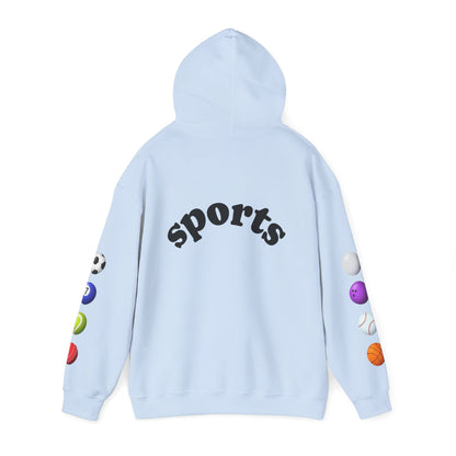 Sports-Themed Hoodie, Perfect for Athletes, Gifts for Sports Lovers, Cozy Sweatshirt for Game Days, Casual Wear