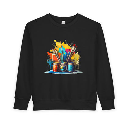 Creative Little Artist Toddler Sweatshirt, Kids Art Sweatshirt, Colorful Kids Sweater, Toddler Gift, Birthday Present, Painting Lover
