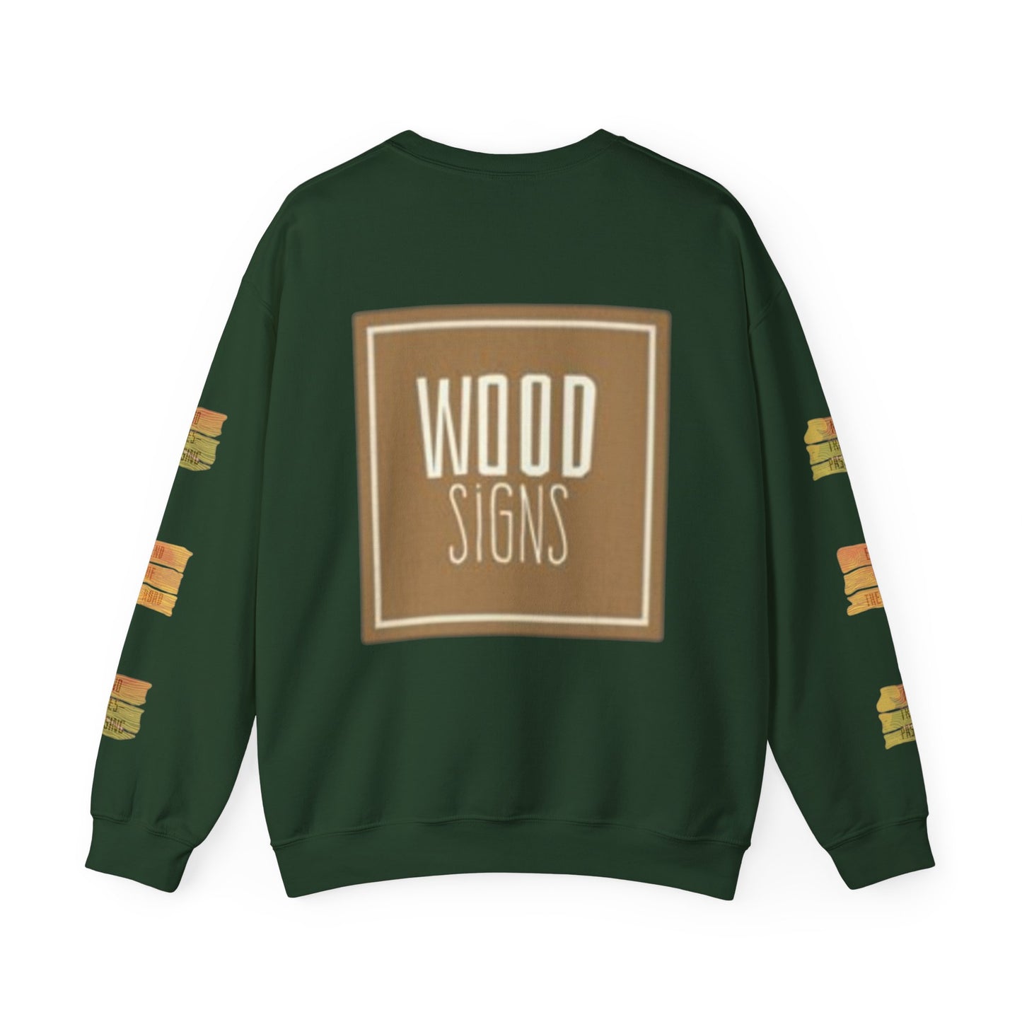 Rustic Wood Signs Sweatshirt, Cozy Gift for DIY Lovers, Home Decor Apparel, Fall Fashion