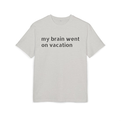 Vacation Vibes  Heavy Oversize Tee, Relaxed Fit Shirt, Casual Wear, Travel Shirt, Gift for Her, Funny Quote Tee