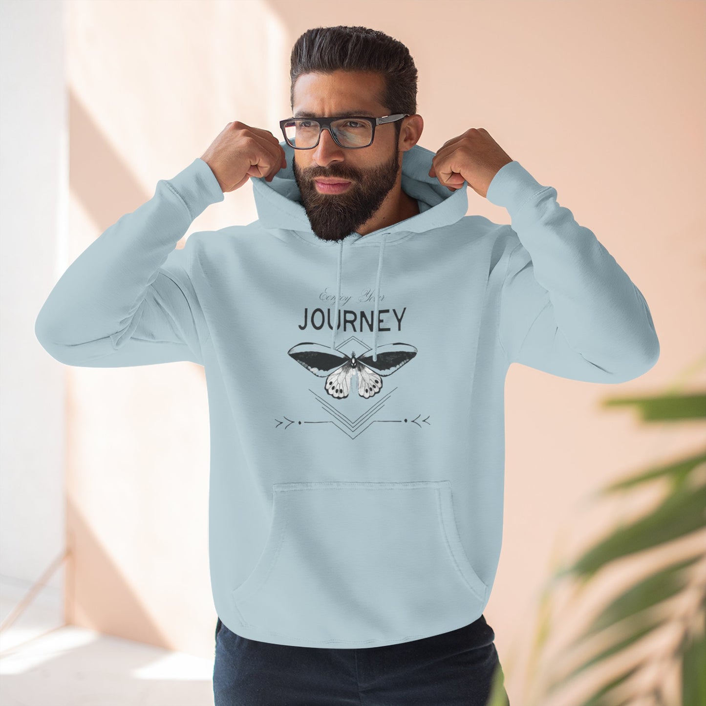 Journey Fleece Hoodie - Cozy White Pullover for Adventurers