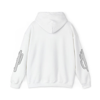 Cactus Graphic Hoodie, Cozy Sweatshirt, Perfect for Casual Days, Gifts for Nature Lovers, Summer Vibes Apparel