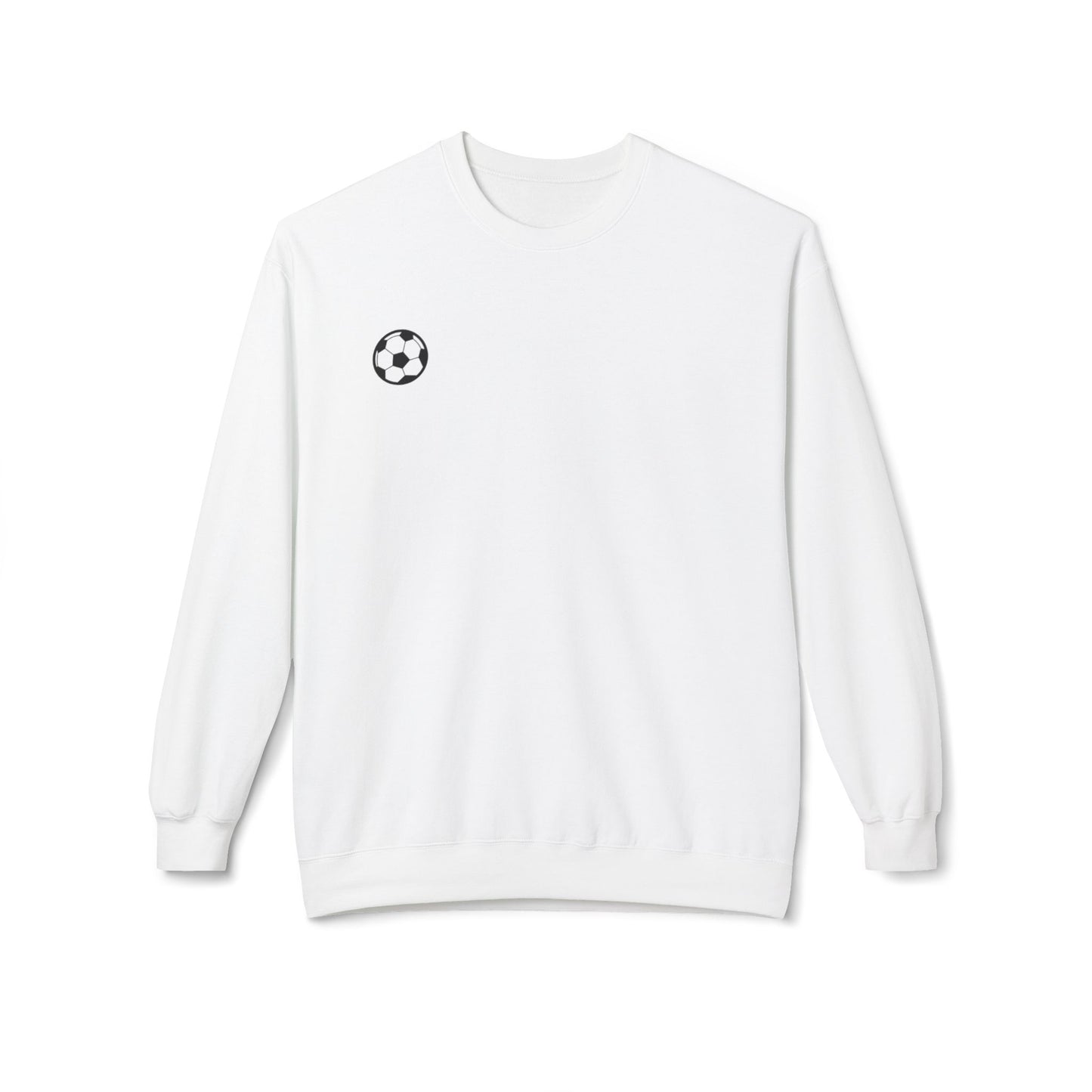 Soccer Fan Fleece Sweatshirt, Cozy Sportswear,  Crewneck, Perfect Gift for Athletes, Great for Game Days and Relaxing