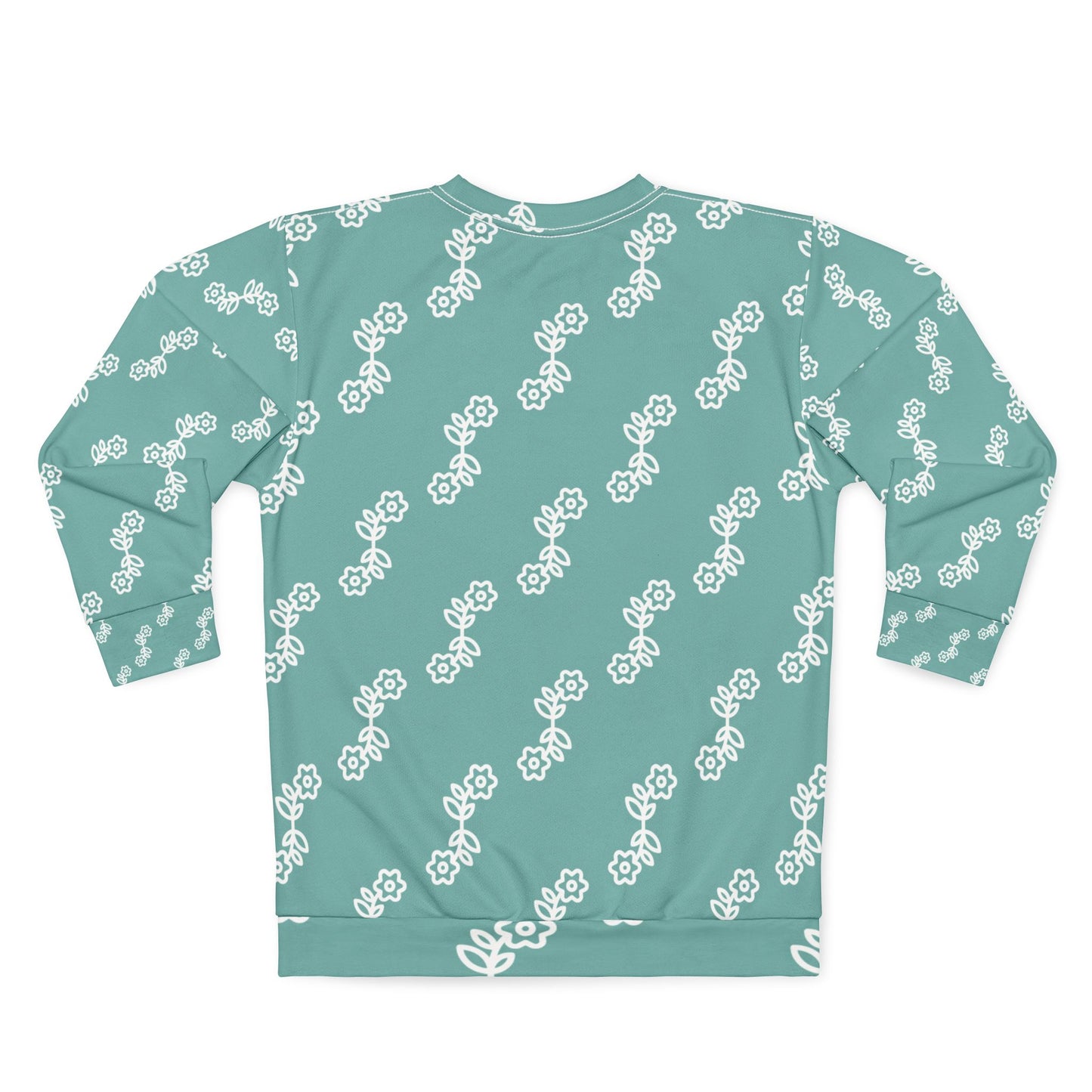 Floral Print  Sweatshirt, Cozy Floral Sweatshirt, Spring Fashion, Gift for Her, Casual Wear, Weekend Outfit, Unique Design