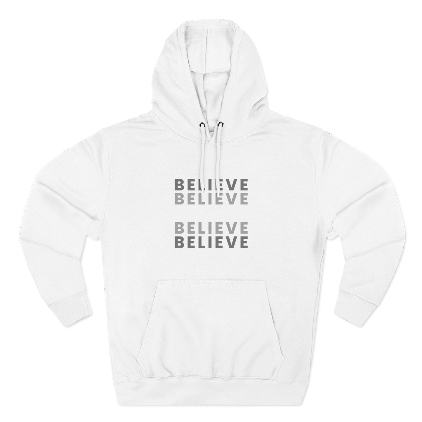 Inspiring Three-Panel Fleece Hoodie, Cozy Pullover, Motivational Gift, Everyday Wear, Layering Essential