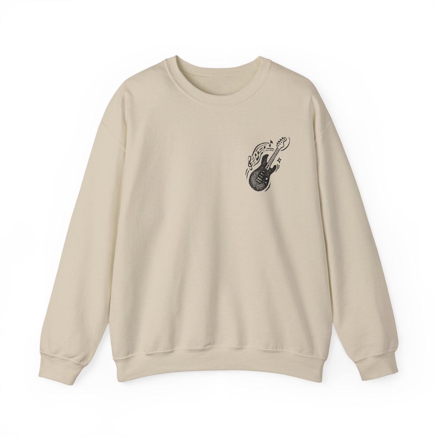 Musical Vibe Crewneck Sweatshirt, Perfect for Music Lovers, Gift, Cozy Style for Concerts, Casual Wear, Thoughtful Present