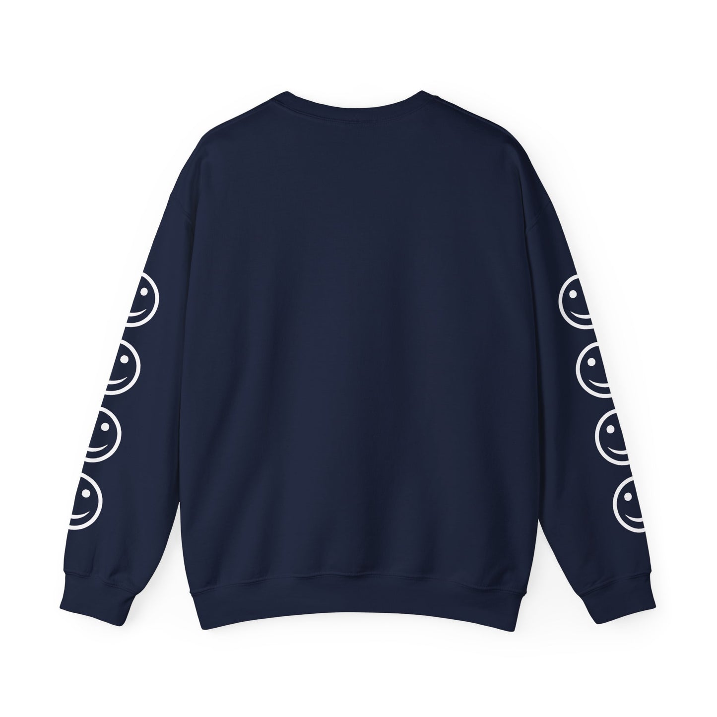 Smiley Face Crewneck Sweatshirt , Casual Wear, Gift for Friends, Cozy Layering, Everyday Comfort
