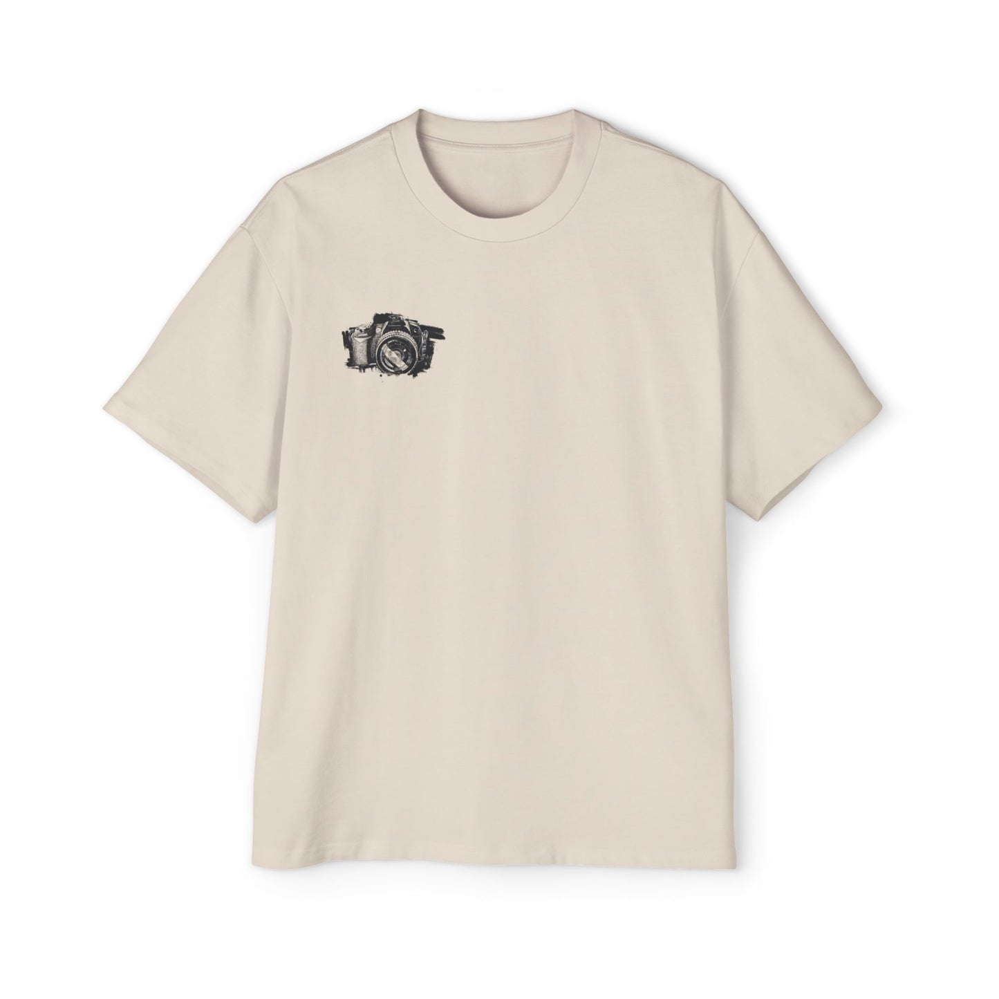 Floral Camera Oversized Tee, Photography Lover Shirt, Casual Graphic T-Shirt, Gift for Creatives, Trendy Streetwear