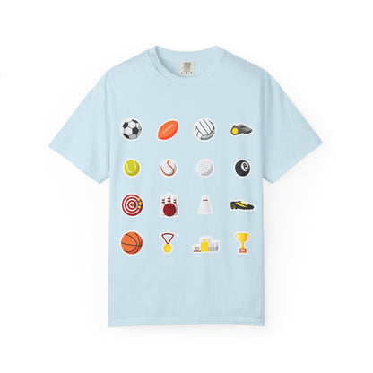 Sporty Icon T-Shirt, Casual Wear, Gift for Athletes, Sports Lovers, Fun Workout Shirt, Sports Themed Apparel