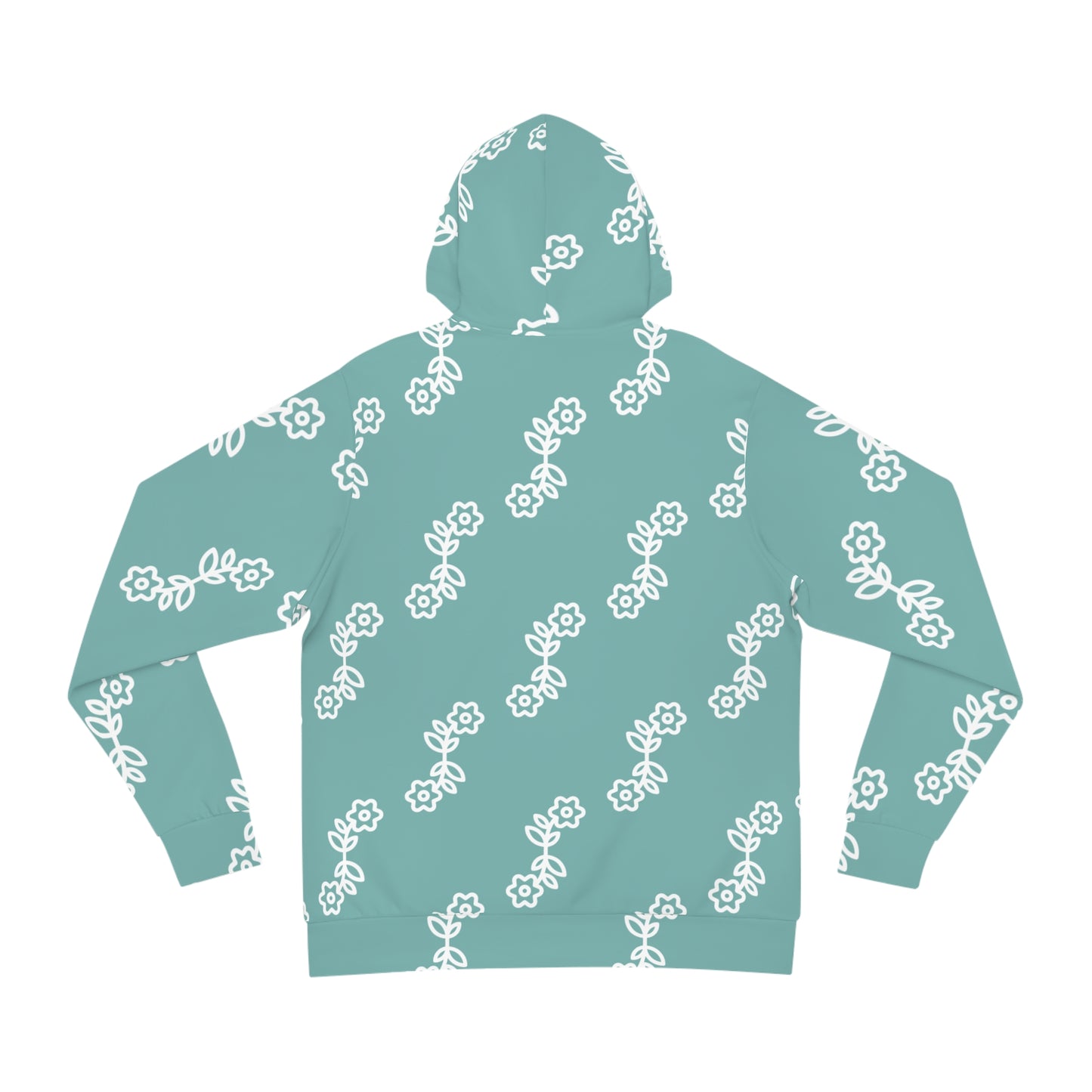 Floral Pattern Fashion Hoodie, Cozy Floral Sweatshirt, Trendy AOP Hoodie, Spring Fashion, Gift for Flower Lovers