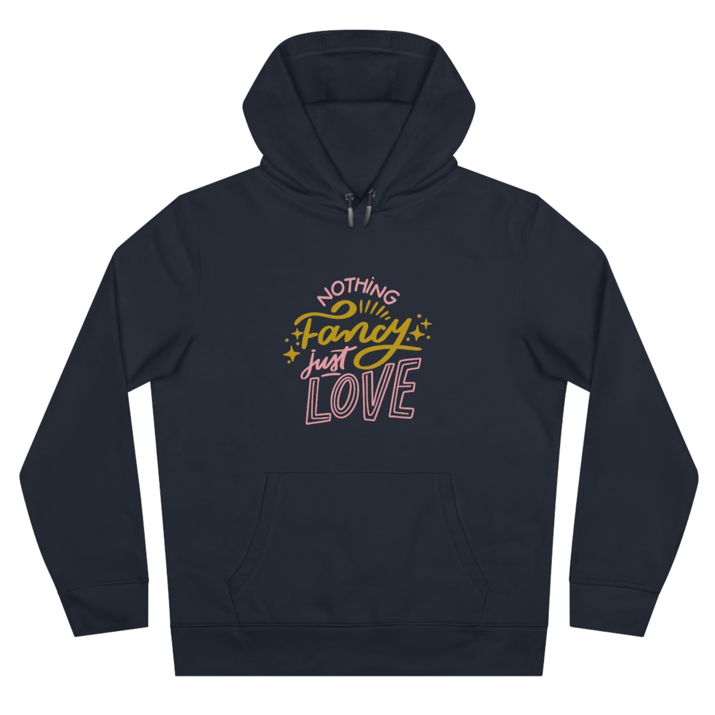 Nothing Fancy Just Love King Hooded Sweatshirt, Cozy Gift for Him, Valentine's Day Gift, Casual Wear, Everyday Comfort Sweatshirt