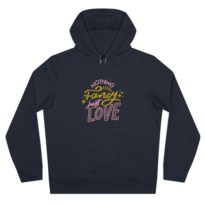 Nothing Fancy Just Love King Hooded Sweatshirt, Cozy Gift for Him, Valentine's Day Gift, Casual Wear, Everyday Comfort Sweatshirt