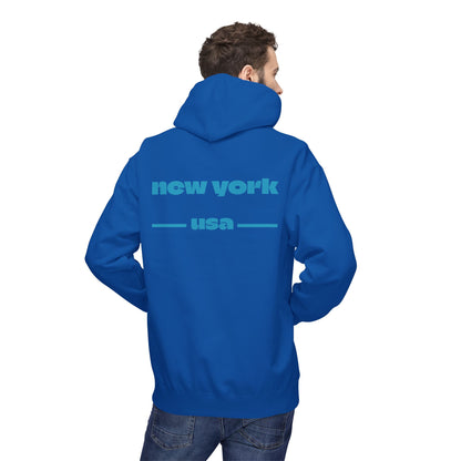 New York Star Hoodie, Fleece Sweatshirt, Casual Streetwear, Perfect Gift for Travelers, Cozy Hoodie, Summer Essential