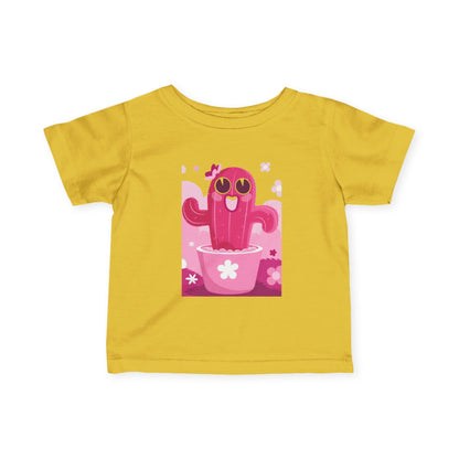 Cute Cactus Infant Tee, Baby Shower Gift, Toddler Summer Shirt, Kids Apparel, Birthday Gift for Boys and Girls, Playful Toddler Outfit