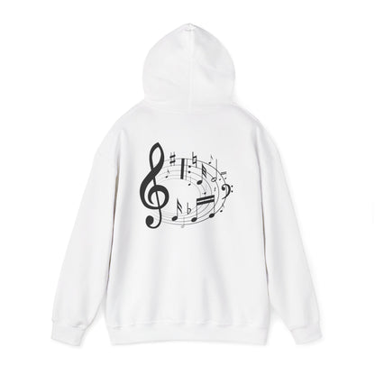 Music Lovers  Hooded Sweatshirt – 'Without Music, Life Would Be a Mistake'