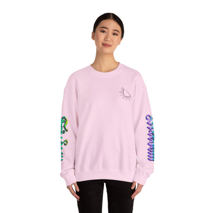 Sunshine & Swirls Crewneck Sweatshirt, Cozy Winter Wear, Casual Fashion Graphic Sweatshirt, Perfect Gift for Friends & Family, [...]