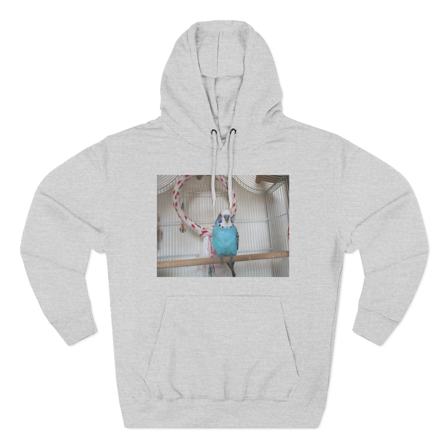 Bird Lover's Three-Panel Fleece Hoodie, Cozy Bird Sweatshirt, Pet Gift, Animal Lover Apparel, Cute Bird Design, Warm Winter Wear