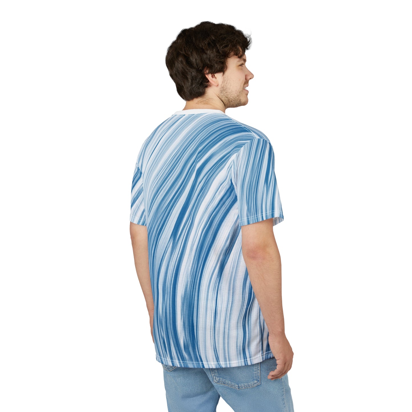 Stylish  Cut & Sew Tee, Casual Summer Shirt, Beach Wear, Gift for Him/Her, Colorful AOP Tee