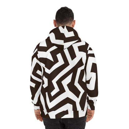 Geometric Hoodie | Trendy Streetwear, Unique Fashion Layer, Cozy Gift for Her,Pullover, Stylish Wardrobe Essential