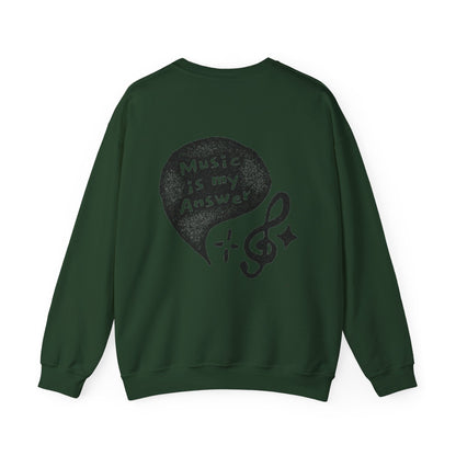 Musical Vibe Crewneck Sweatshirt, Perfect for Music Lovers, Gift, Cozy Style for Concerts, Casual Wear, Thoughtful Present