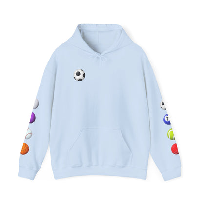 Sports-Themed Hoodie, Perfect for Athletes, Gifts for Sports Lovers, Cozy Sweatshirt for Game Days, Casual Wear