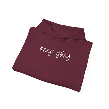 keep going design Heavy Blend™ Hooded Sweatshirt