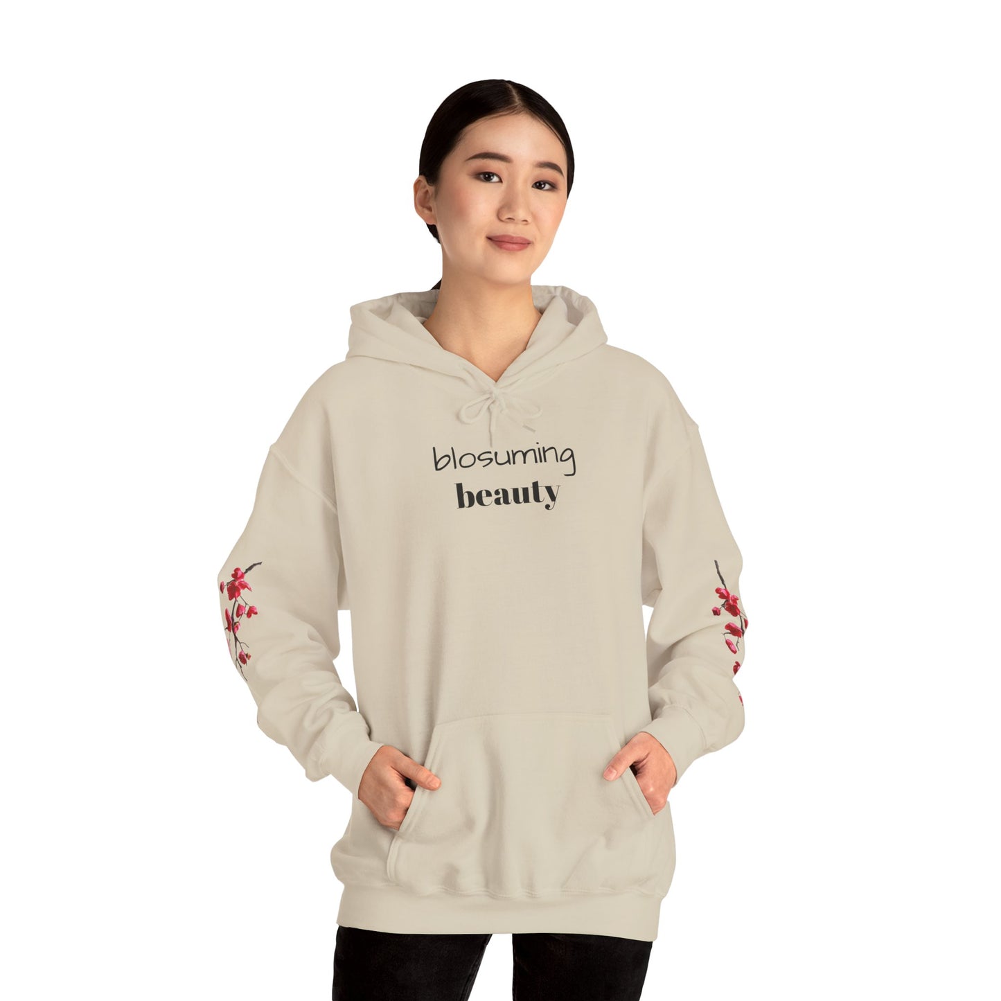 Blossoming Beauty Hoodie - Cozy  Sweatshirt for Spring Fashion, Gift for Her, Floral Hoodie, Casual Style, Spring Outfit