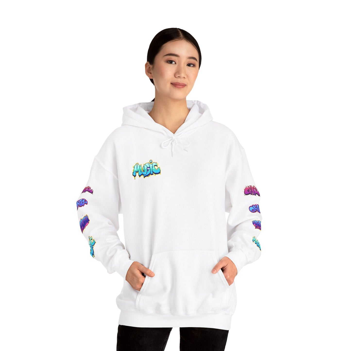 Graffiti Art  Hoodie - Cozy Streetwear, Unique Gift for Art Lovers, Perfect for Festivals, Casual Wear, Cool Graphic Sweatshirt