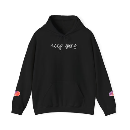 keep going design Heavy Blend™ Hooded Sweatshirt