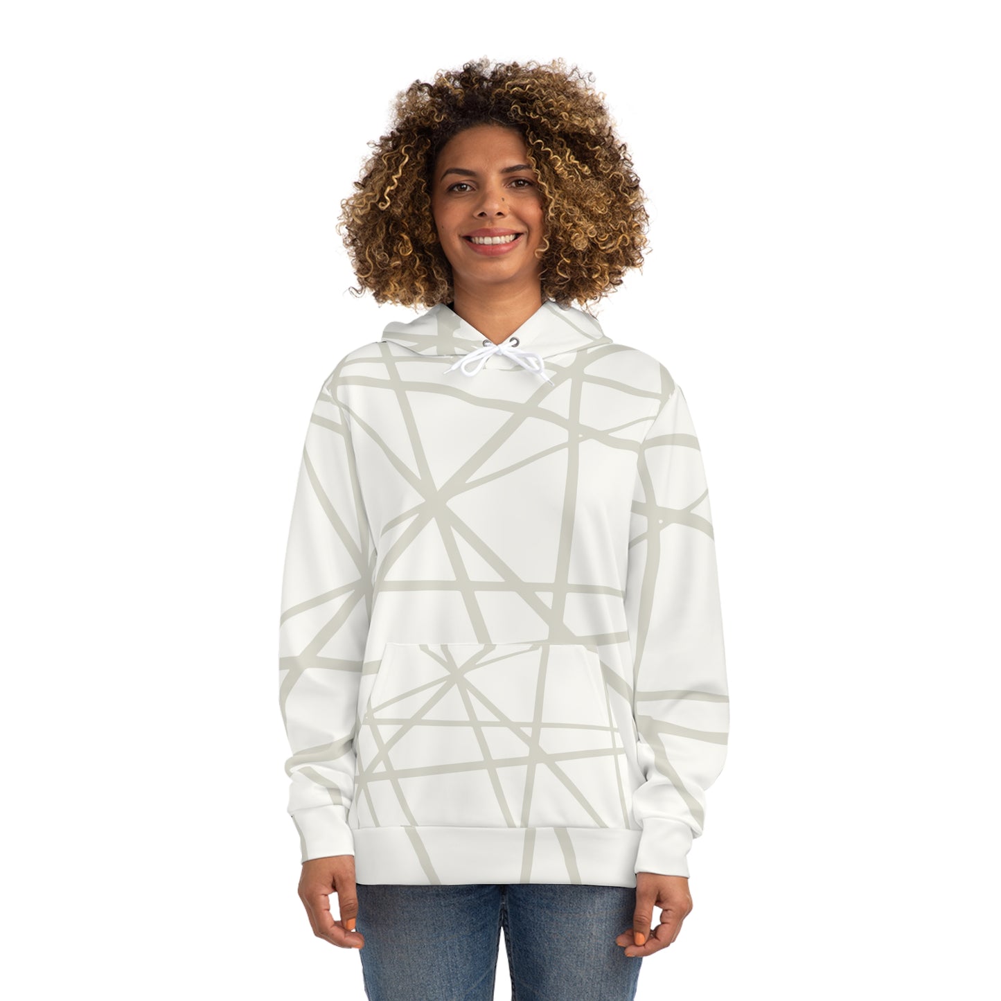 Modern Abstract Hoodie, Cozy Casual Wear, Trendy Pullover, Streetwear Gift, Stylish Layering Option