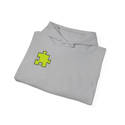 Colorful Puzzle Piece Hoodie for Creative Minds, Perfect for Gifts, Cozy Sweatshirt for Everyday Wear,