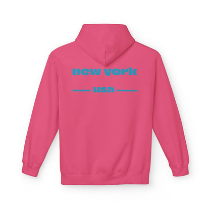 New York Star Hoodie, Fleece Sweatshirt, Casual Streetwear, Perfect Gift for Travelers, Cozy Hoodie, Summer Essential