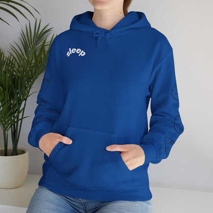 Cozy Sleepy Hoodie -  Heavy Blend™ Sweatshirt, Sleep Graphic, Cozy Gift, Chillwear, Relaxation Apparel, Dorm Essentials
