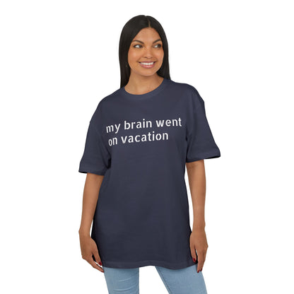 Vacation Vibes  Heavy Oversize Tee, Relaxed Fit Shirt, Casual Wear, Travel Shirt, Gift for Her, Funny Quote Tee
